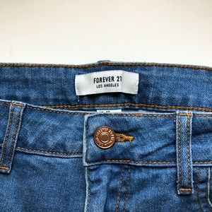 Forever 21 high waisted jean / denim shorts